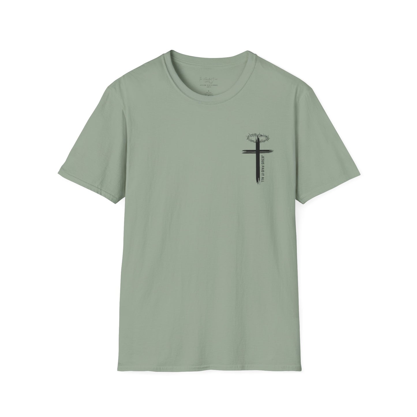 'Jesus Paid it All' Unisex Softstyle Tee