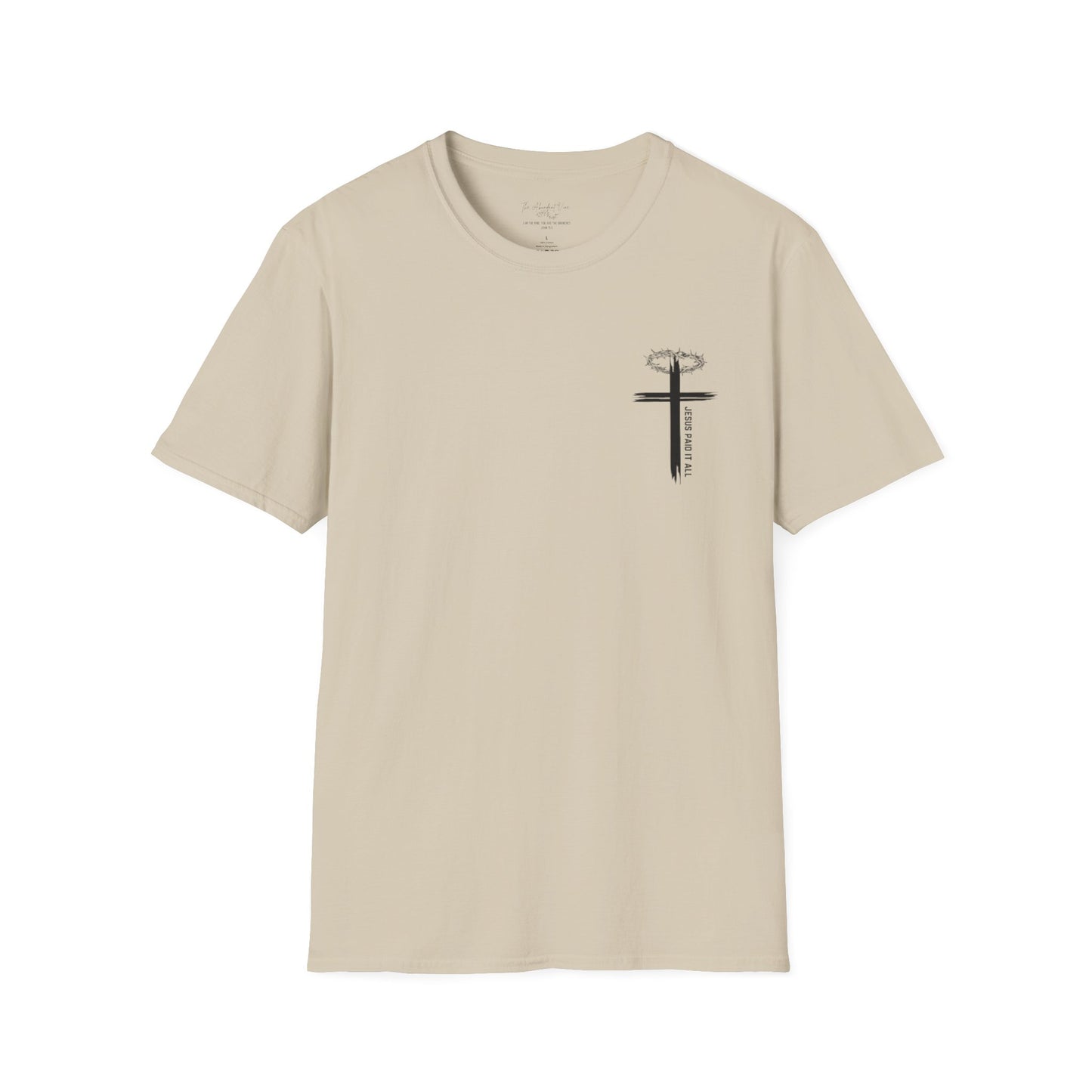 'Jesus Paid it All' Unisex Softstyle Tee