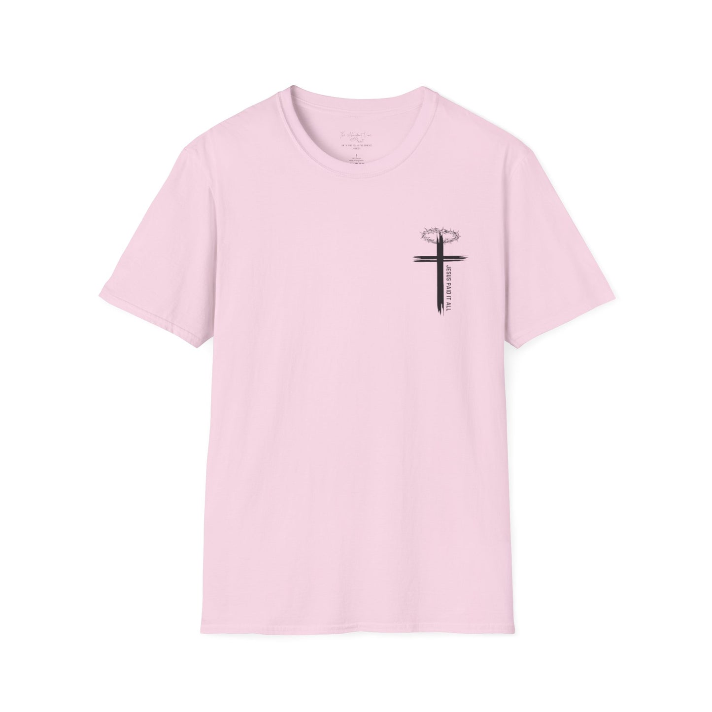 'Jesus Paid it All' Unisex Softstyle Tee